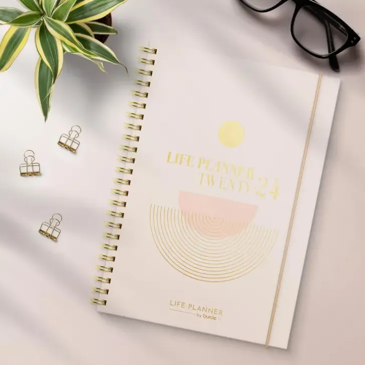 Burde Kalenteri 2024 Life Planner Pink