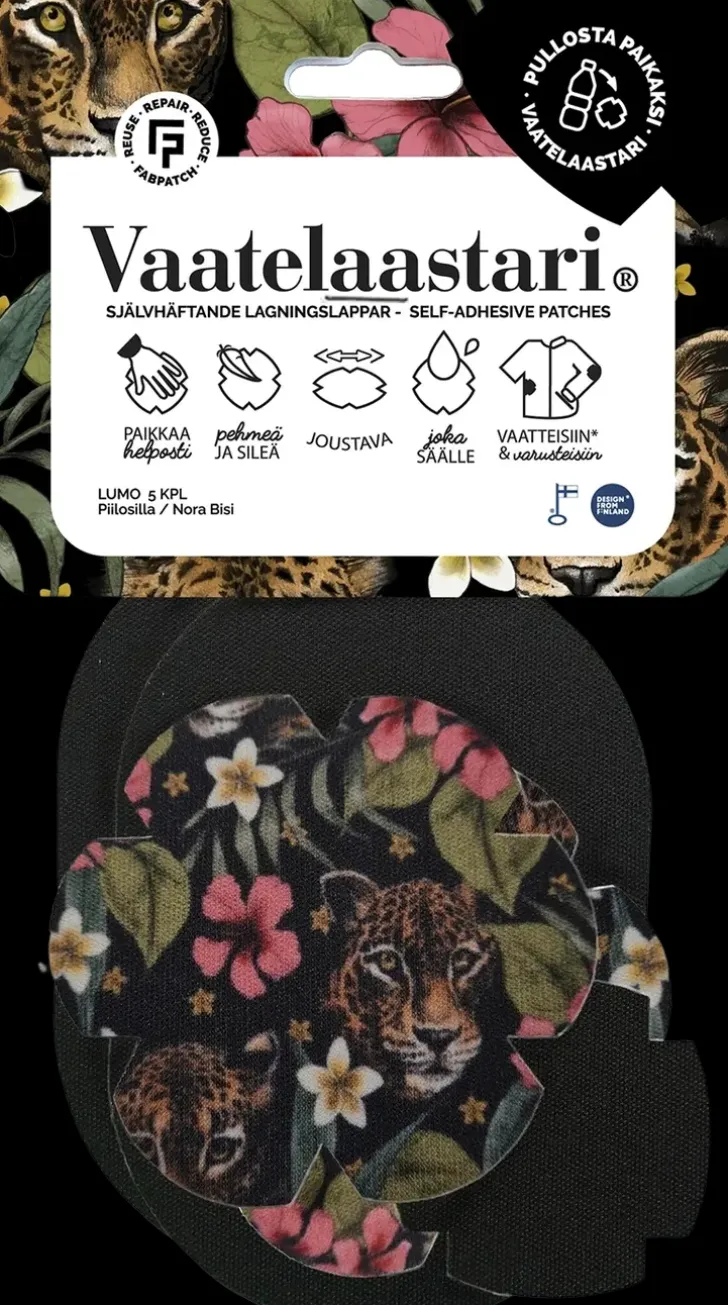 Fabpatch Vaatelaastari, Lumo -Helppo, Hankaamalla Kiinnittyva Tekstiilien Korjauspaikka