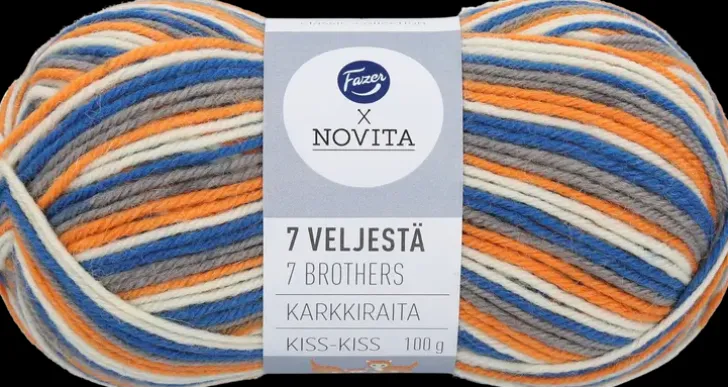 Fazer X Novita Neulelanka 7 Veljesta Karkkiraita Kiss Kiss