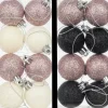 Joulupallo 4 Cm Glitter 8 Kpl