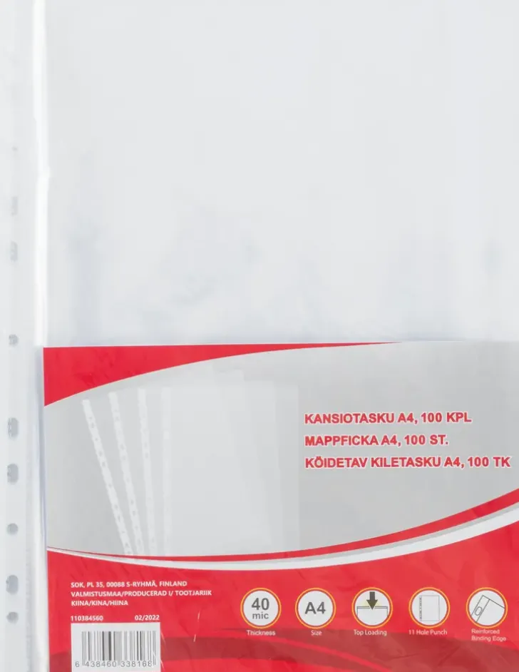 Kansiotasku A4 100 Kpl