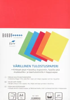 Karto Tulostuspaperi A4 100Kpl Varillinen