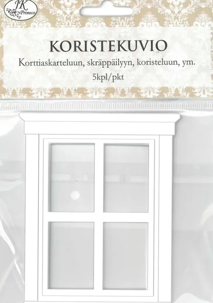 Koristekuvio Ikkuna Valk. 5Kpl/Pkt
