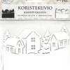 Koristekuvio Kyla Mustavalkoinen 5 Kpl/Pkt