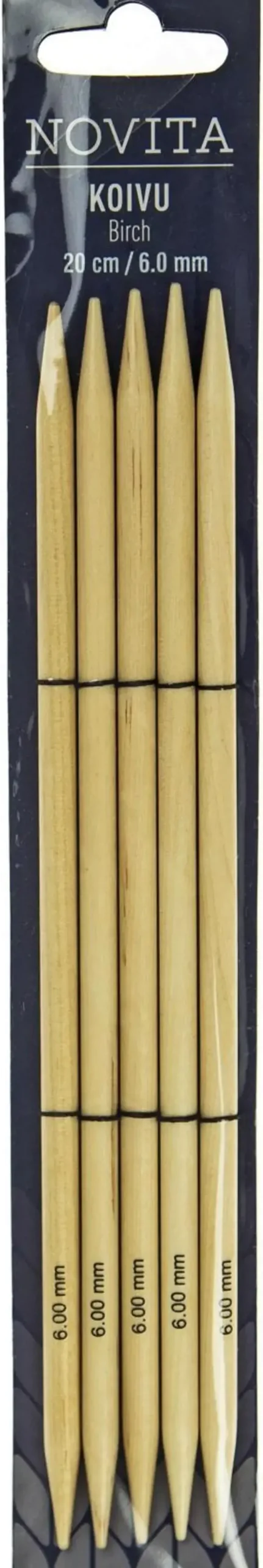 Novita Sukkapuikot Koivu 20Cm - 6 Mm Novita