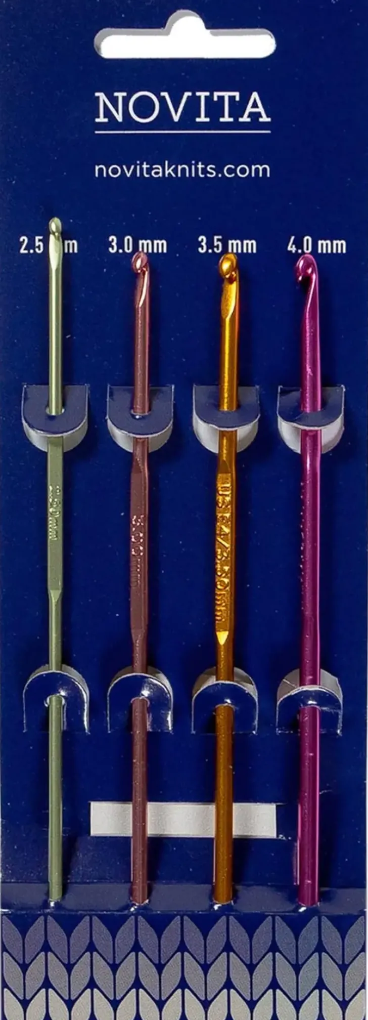 Novita Virkkuukoukut 4Kpl Koot 2,5-3-3,5-4 Mm