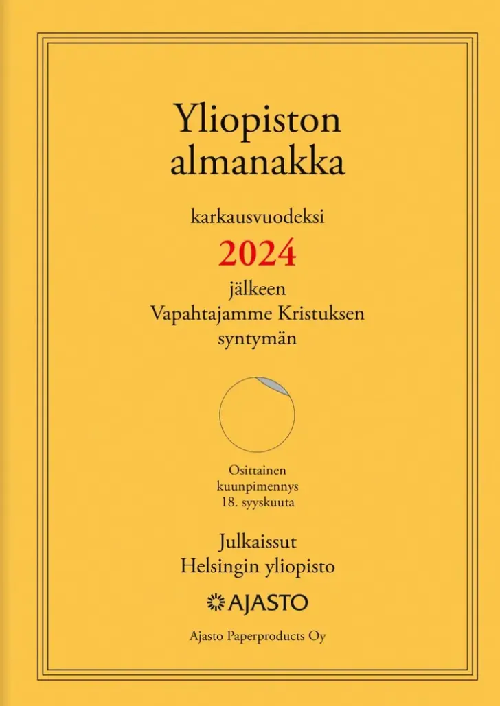 Poytakalenteri Yliopiston Almanakka A4