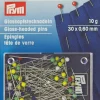 Prym Lasipaiset Nuppineulat 10G