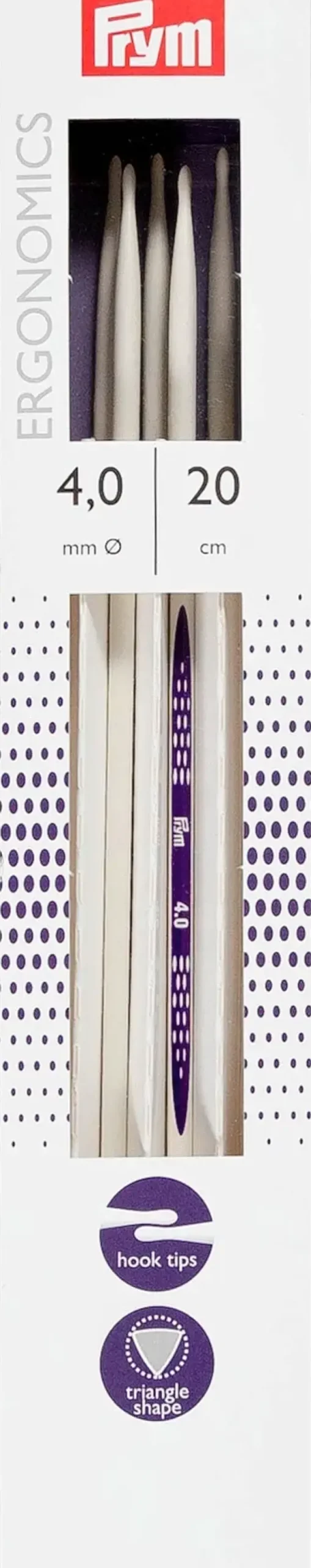 Prym Sukkapuikko Ergonominen 20Cm - 4Mm
