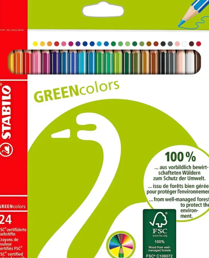 Stabilo Puuvarikyna Greencolors 24 Varia
