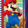 Super Mario A5 Kierremuistikirja Sulkijalla