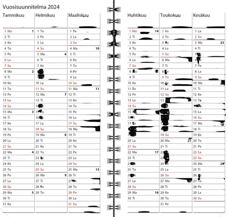 Taskukalenteri Agenda, Ruusukulta