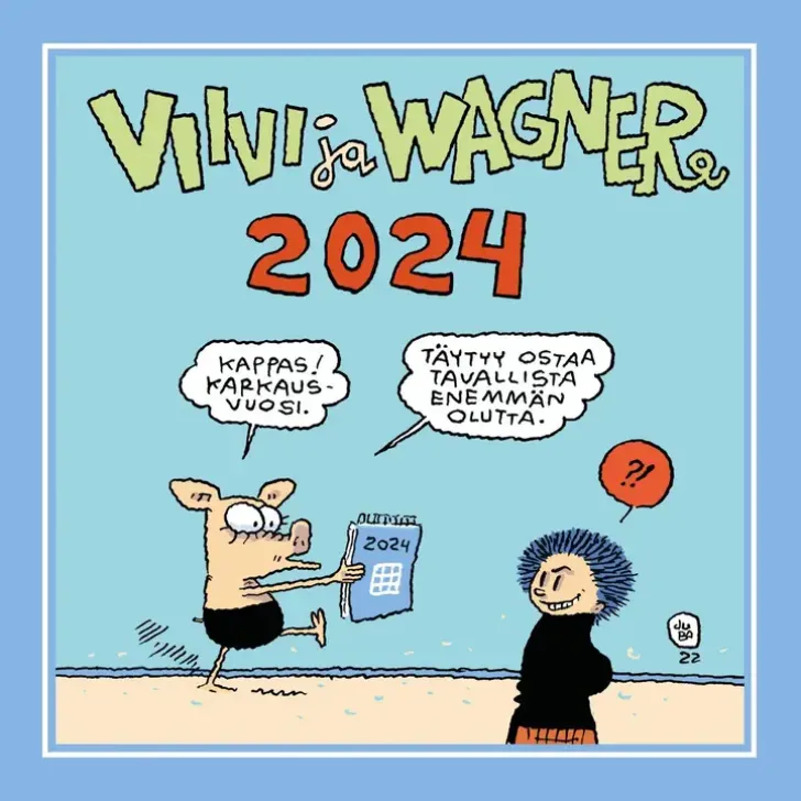 Viivi Ja Wagner Seinakalenteri 2024